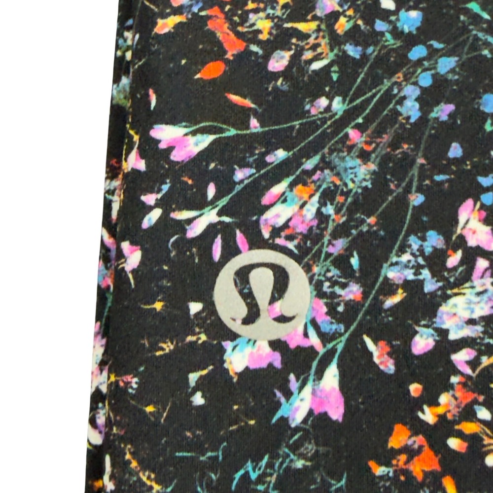 Lululemon Pace Rival High Rise Crop Leggings Floral Print Womens 6 - Picture 5 of 5